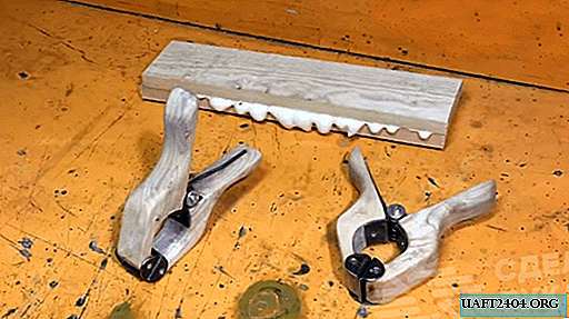 Homemade solid wood joinery clamps