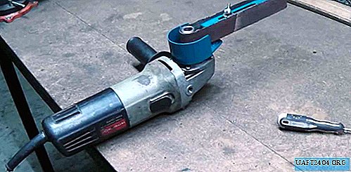 Homemade electric file driven by a grinder