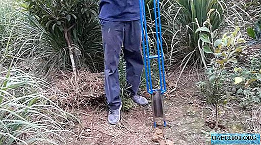 Homemade tool for working in the country and in the garden