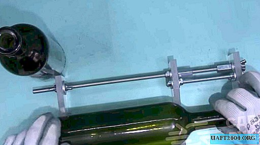 Zelfgemaakte mini glazen fles snijmachine
