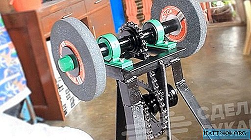 Rectificadora de pedal hecha en casa con materiales improvisados