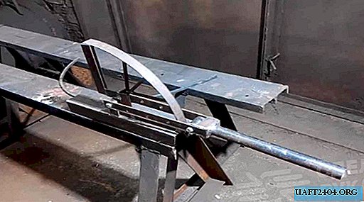 Máquina manual hecha en casa para doblar piezas de metal