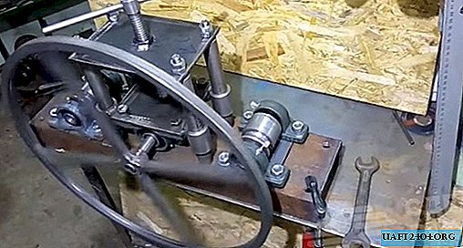 Homemade machine for bending profile pipes