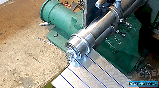 Homemade sheet metal creasing machine
