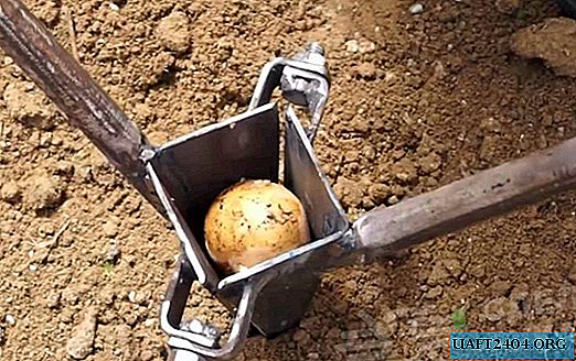 Dispositivo per la semina di patate fatto in casa
