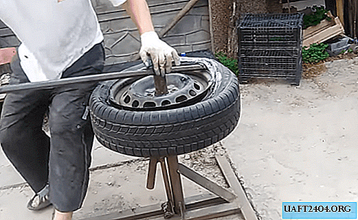 Montaje de neumáticos en casa