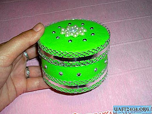 Ribbon box with trim tapes and foamiran