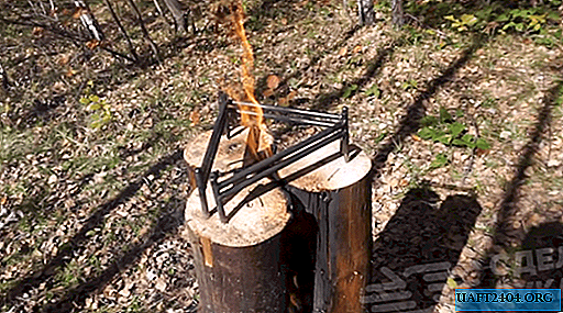 Klammern zum Befestigen von Stämmen in Form einer finnischen Kerze