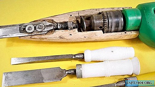 We assemble a chisel with an electric drive from a drill