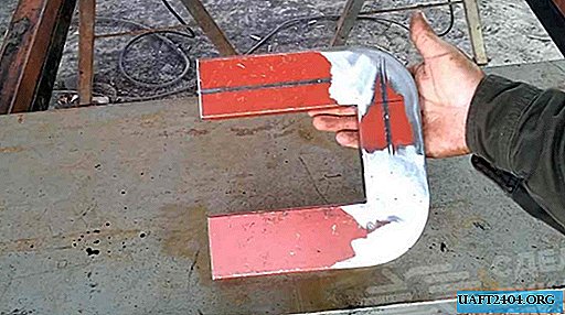 The method of bending a profile pipe without using a bending machine