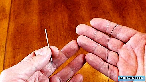 Eine Möglichkeit, eine Nadel sofort ohne Werkzeug einzufädeln