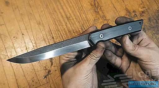 Stylish do-it-yourself knife from an old file