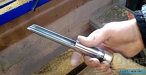 Wood turning tool from shock absorber rod