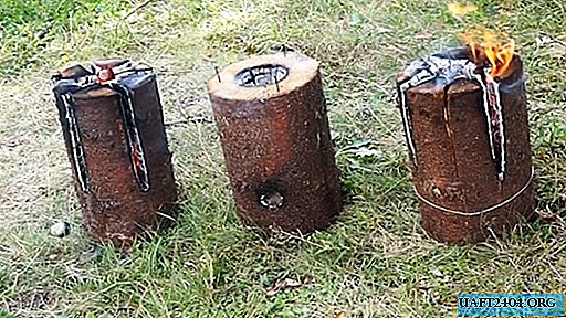 Three options for making a Finnish log candle