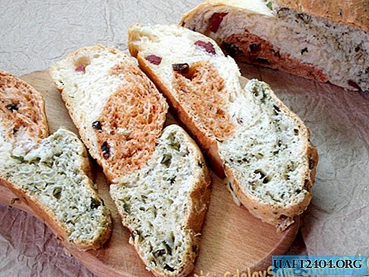 "Three tastes" - the most delicious bread for sandwiches