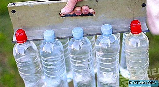 Patogu nešiotis plastikinius butelius