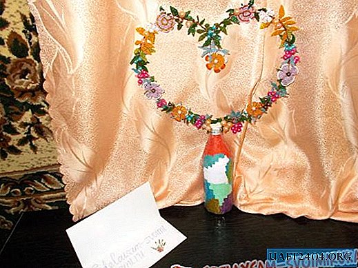 Bead Heart Decoration on Stand