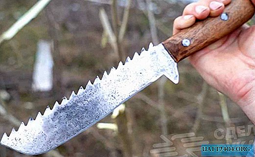 Універсальний ніж-тесак з ручної ножівки по дереву