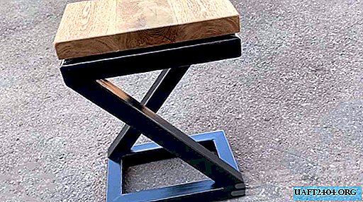 Universal piece of furniture: metal and wood