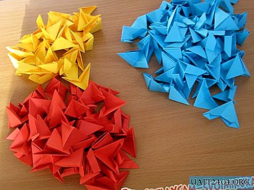 Florero modular de origami