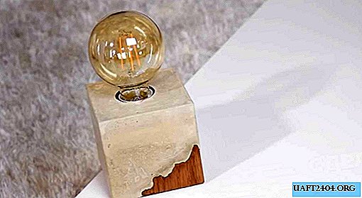 Vintage gypsum plaster table lamp