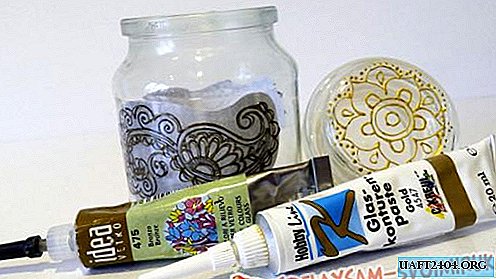 Stained glass painting jars