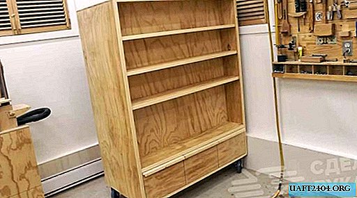 Amplio gabinete de madera contrachapada para almacenar varias cosas pequeñas