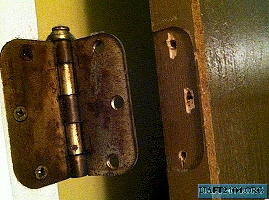 Recuperación de agujeros rotos para tornillos de bisagra de puerta