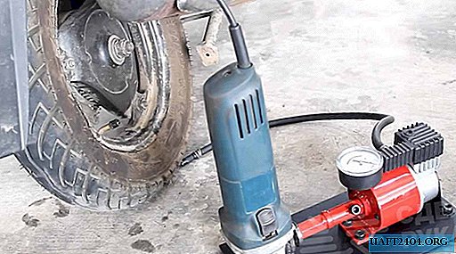 Air compressor based on a small grinder