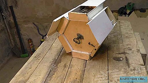 Box for storing tools from scraps of cable duct