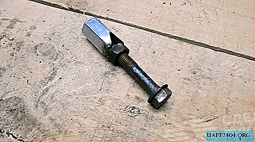 Clamp for convenient sharpening of drills from a bolt and nuts
